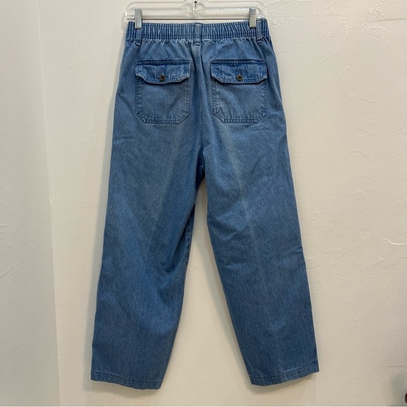 Vintage Eddie Bauer Men Blue Relaxed Fit Jeans Elastic waist - Picture 7 of 12